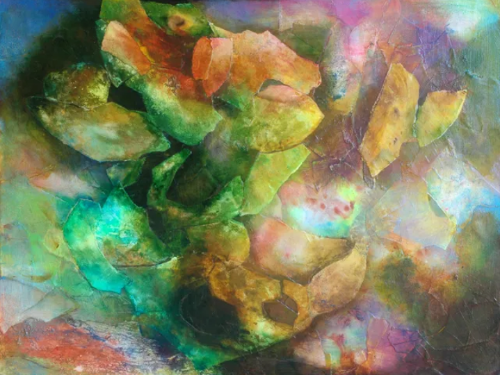 Painting 089 Crystal Cave by Anne B Schwartz